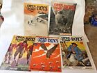 Lot of 5 The Open Road For Boys Magazine 1937 Great Illustrations!