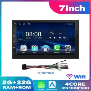 7" 2 Din Car Stereo Radio Android 10 GPS Touch Screen Bluetooth FM WIFI Player - Picture 1 of 12