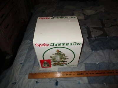 Spode Hand Painted Toys around the Tree Cookie Jar 14 inch in original box! - Image 1 of 4