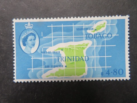 1960-67 Trinidad & Tobago $4.80 SG297 Mounted Mint Cover