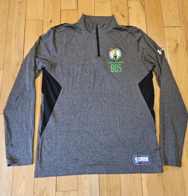 Under Armour UA BOSTON CELTICS Team NBA Combine 1/4 Zip Pullover L/S Shirt Men M - Image 1 of 4