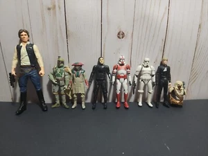 Star Wars Vintage Loose figures LOT Of 7 Action figures Han Solo Luke Skywalker - Picture 1 of 12