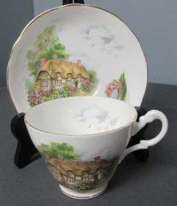 Taza de té y platillo vintage - cabaña con jardín - Royal Stuart - Inglaterra 3a 149 - Imagen 1 de 5