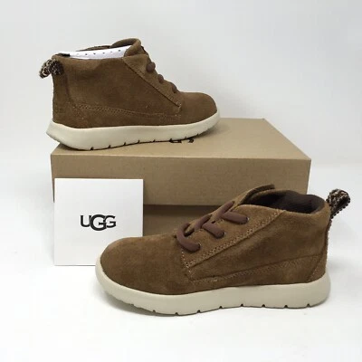 NIB Youth UGG Kids Canoe Suede Chestnut Boots Chukka Boys,  Sz 11 - Image 1 of 4