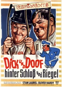 Dick und Doof hinter Schloß und Riegel ORIGINAL A1 Kinoplakat gerollt S. Laurel - Bild 1 von 1
