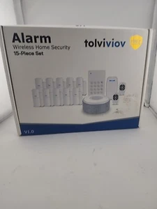 Sistema de alarma tolviviov 15 piezas para seguridad en el hogar hágalo usted mismo sistemas de seguridad de alarma de puerta - Imagen 1 de 4