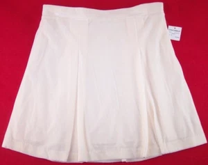 NEW Charter Club Girl's Ivory Velveteen A-Line Lined Pleated Skirt, 14 - Picture 1 of 3