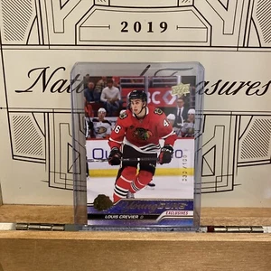 2023-24 Upper Deck YG EXCLUSIVES Louis Crevier RC Blackhawks #721 ONLY 100 SSP - Picture 1 of 2