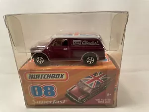 MATCHBOX SUPERFAST AUSTIN MINO VAN PURPLE MINT MINT BOX NRFB - Picture 1 of 6