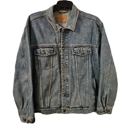 Swingster Denim Trucker Jean Jacket XL - Atazanavir Embroidered  - Image 1 of 4