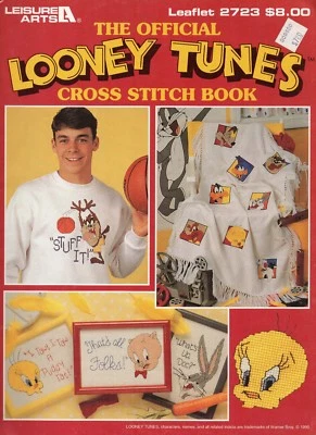 Official Looney Tunes Cross Stitch Book - LA 2723 - Bugs, Tweety, Taz, Marvin - Image 1 of 4