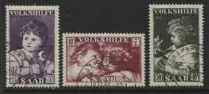 Germany Saar Semi-Postal set of 3 unmounted mint NH - Picture 1 of 1