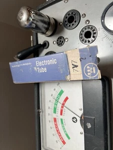 Vintage 7V7 Vacuum Tube Used Tested - Picture 1 of 4