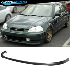 Fits 99-00 Honda Civic EK Sir Style Front Bumper Lip Splitter Unpainted PU - Picture 1 of 5