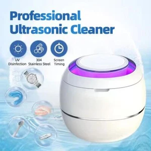 Pulitore di ritenzione ad ultrasuoni UV pod dentale allineatore protesi protezione bocca S5X2 - Foto 1 di 14