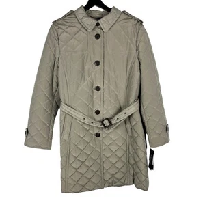 NEW Jones New York Quilted Mid-Length Water Repellent Coat Putty Taupe Size XL - Picture 1 of 12