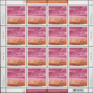 Canada Stamp SHEET#2290 - Skyline of Québec City (2008) 52¢ - Picture 1 of 1