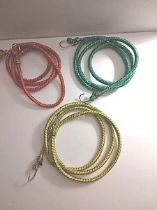 3 PACK 72" (6' ft) HEAVY DUTY BUNGEE CORD STRAP w/ HOOKS LUGGAGE TIE DOWNS - Picture 1 of 2
