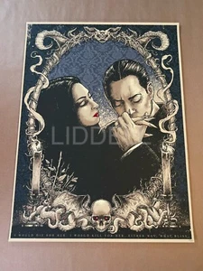 Mondo Print Style Godmachine Addams Family Limited Edition Poster #d out of 50 - Picture 1 of 5