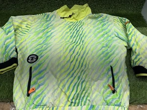 Vintage Tech Ocean Pacific Windbreaker Jacke Neon Colorblock OVP Rare 90s Large - Bild 1 von 5