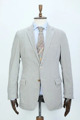 Abrigo Blazer Chaqueta Lux PRADA Blanco y Negro Rayas ALGODÓN Deportivo 50IT 40US/UK Foto 1 de 4