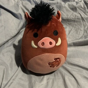 Juguete suave de peluche Pumba Rey León Squishmallow Disney 8" NUEVO regalo coleccionable - Imagen 1 de 8