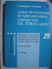 VDE-SchriftenreiheLexikon d Kabel u.isolierte Leitungen n VDE, CENELEC u IEC neu