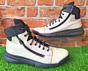 2014 CAMPER PULPO BOTAS DE ENTRENAMIENTO CREMALLERA LATERALES Y CORDONES TALLA 10 CUERO BLANCO ROTO - Imagen 1 de 5