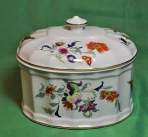 Vintage VISTA ALEGRE Porcelain Portugal SAMATRA 6" Oval Diogo Lidded Box - Picture 1 of 6