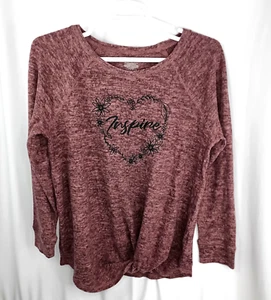 Lane Bryant Pullover Oberteil Damen LARGE (14-16) Stretch Strick bestickt meliert - Bild 1 von 10
