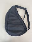 Black Ameribag Healthy Back Bag Sling Nylon Backpack Tote