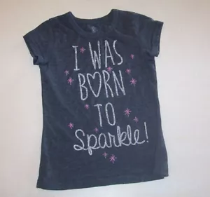 Mädchen Twirl dunkelgrau Siebdruck Kurzarm Strick T-Shirt Medium 7-8 - Bild 1 von 2