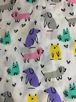 SCRUB TOP SIZES: XS, S, M, L  WIENER DACHSHUN DOG NWT NURSE MEDICAL VET CNA Dogs - Image 1 of 4