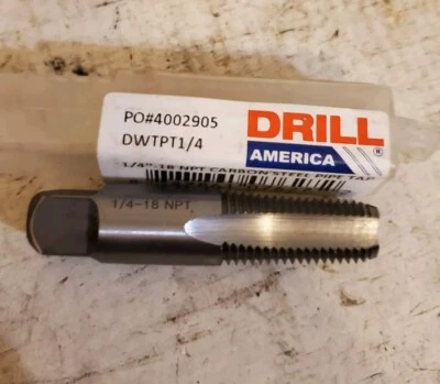 DWTPT 1/4  1/4-18 NPT Carbon Pipe Tap - Image 1 of 4