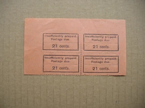 ZANZIBAR 1926-1931 ""LOKAL"" PORTO FÄLLIG 21 Cent orange SG D12 TP BLATT SCHWARZ 4 MHN - Bild 1 von 6