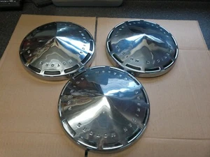 Wheel Center Caps Group Of 3 American Motors AMC Dog Dish Hubcap OEM USED 10" - Picture 1 of 10