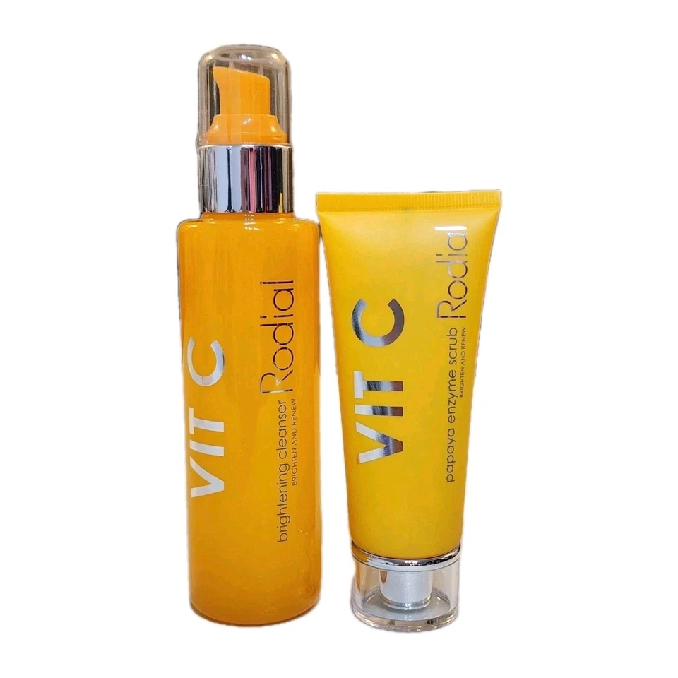Limpiador iluminador Rodial Skincare Vit C y exfoliante enzimático de papaya tamaño completo nuevo Foto 1 de 3