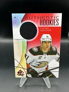 2024-25 UD SP Game Used Cutter Gauthier Authentic Rookies Patch Red Jersey #278 - Picture 1 of 6