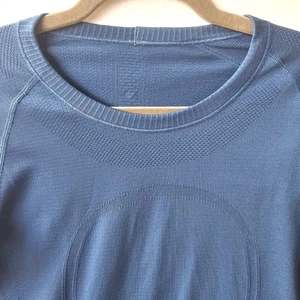 Lululemon Women's Swiftly Tech Long Sleeve | Medium Blue Running Top | Size 6 - Picture 1 of 6