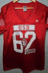 Jersey University South Dakota Coyotes, USD, Russell, para mujer talla grande, #62 - Imagen 1 de 7