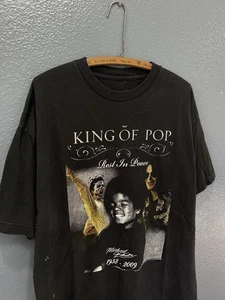 Vintage 2009 Michael Jackson This Is It Memorial Black Tee Shirt Size XL - Picture 1 of 5