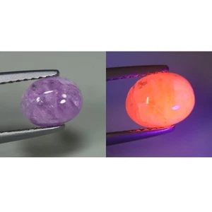 0,80 Cts_Antique Stone_100 % de cambio de color UV natural sin calentar Hackmanite_Mogok - Imagen 1 de 5