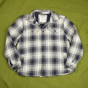 Fat Face - XL - Herren Langarm gefütterte Hemdjacke Overshirt blau weiß kariert - Bild 1 von 24