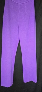 St. John Collection Purple Knit Pants Size 6 - Picture 1 of 7