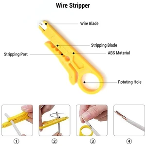 RJ45 Crimping Tool Cable Tester Network Cable Kit Home Repair Tools UK6 - Afbeelding 1 van 11