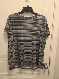 Herren T-Shirt Ocean & Coast - Größe XL - dunkelblau & grau gestreift - Bild 1 von 2