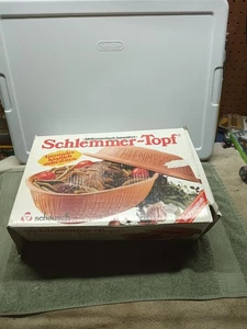 Schlemmer Topf Terracotta Clay Roaster Baker Scheurich W Germany 838 Dutch Oven - Picture 1 of 3