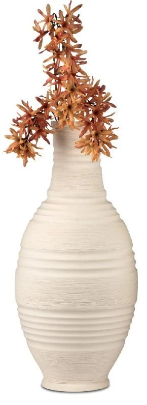 formano Bodenvase Creme-Matt 20x45cm aus Keramik mit Rillen-Relief 7 48 61 4 - Bild 1 von 1