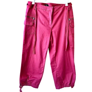 FEI Anthropologie kurze Hose koralle Baumwolle Stretch Taschen Damen 6 - Bild 1 von 11