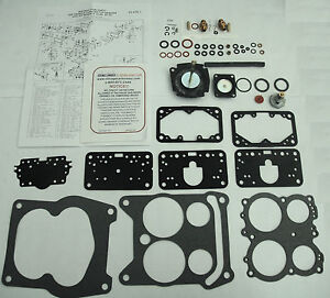 1965-74 CARB KIT 4 BARREL 4175 MODEL HOLLEY CHEVY Q-JET REPLACEMENT SPREAD BORE